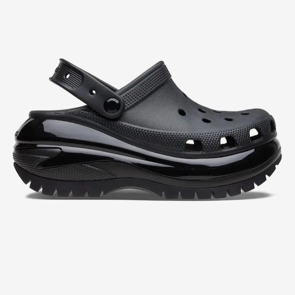 CROCS Clogs Black MEGA CRUSH Men Size 6 Women Size 8 Unisex